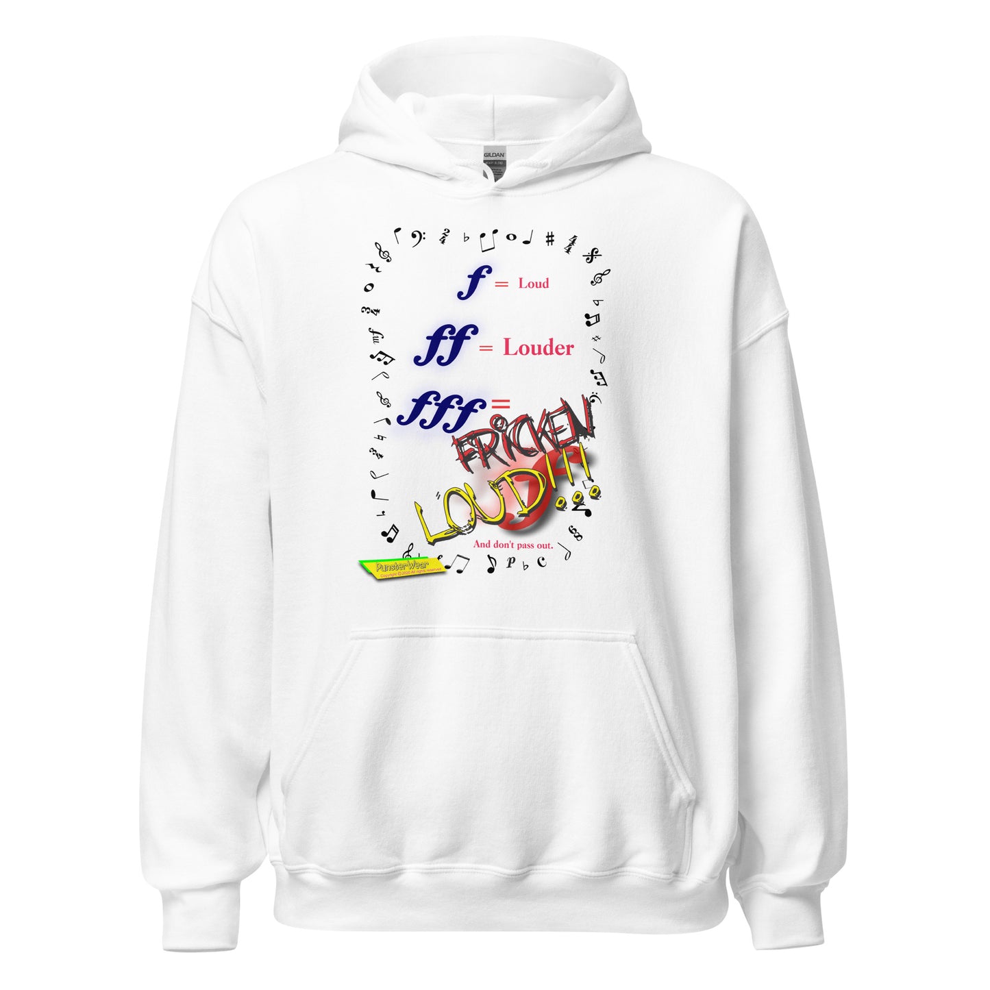 Triple Forte (FFF)-FRICKEN LOUD  |  Unisex Heavy Blend Pullover Hoodie