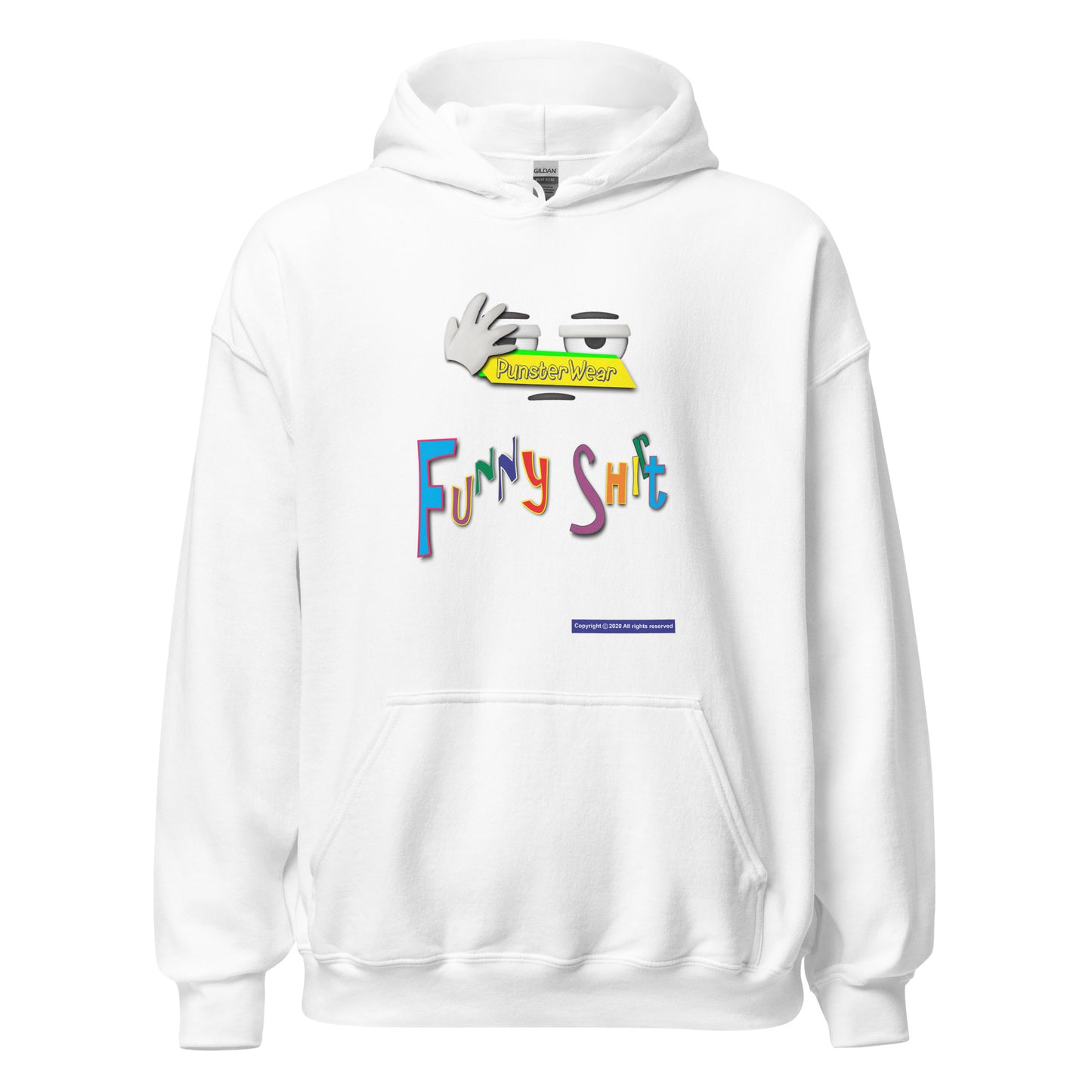 PunsterWear Funny Shi(r)t Logo (Top)  |  Unisex Heavy Blend Pullover Hoodie