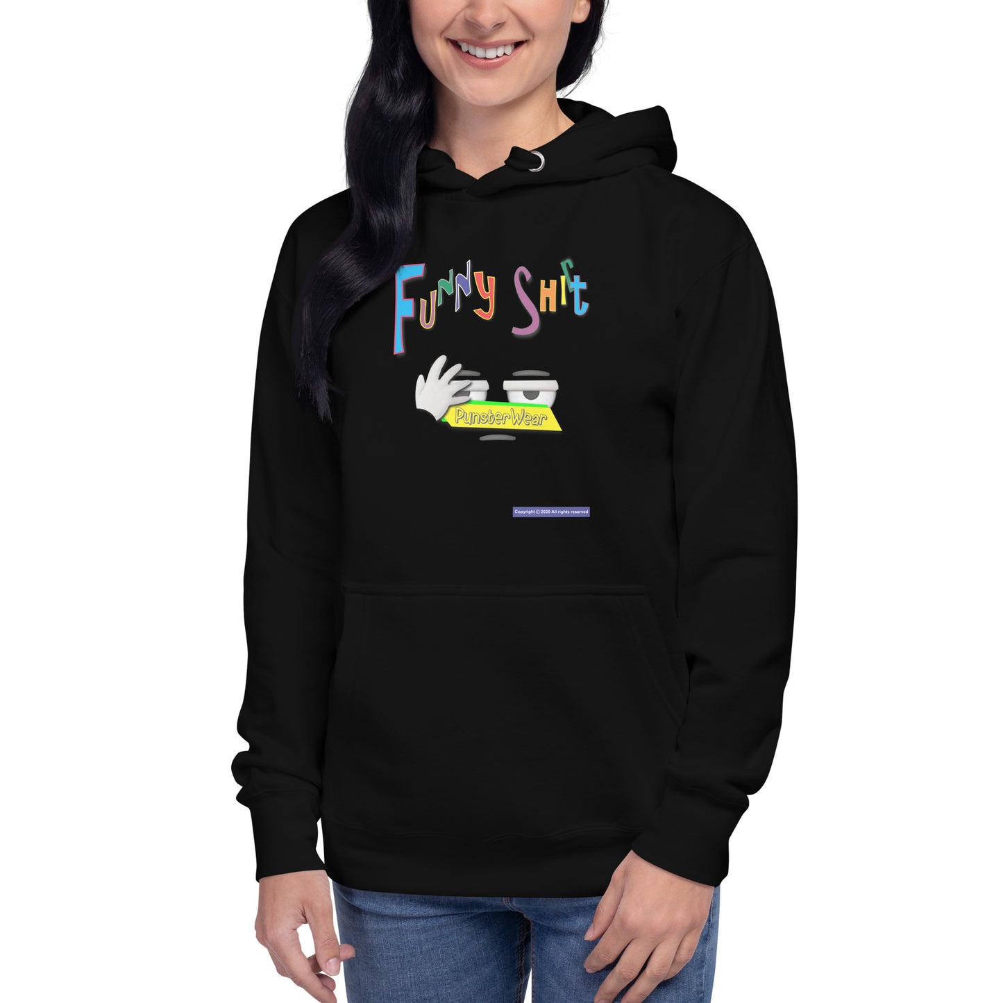 PunsterWear Funny Shi(r)t Logo (Bottom)  |  Unisex Premium Pullover Hoodie