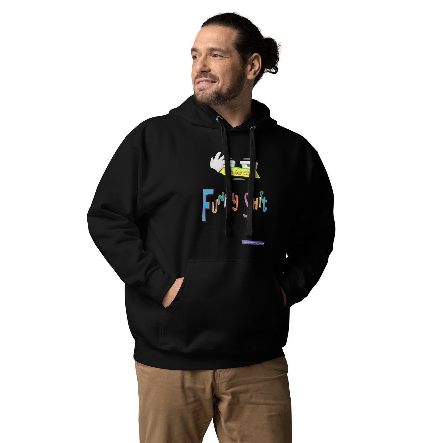 PunsterWear Funny Shi(r)t Logo (Top)  | Unisex Premium Pullover Hoodie