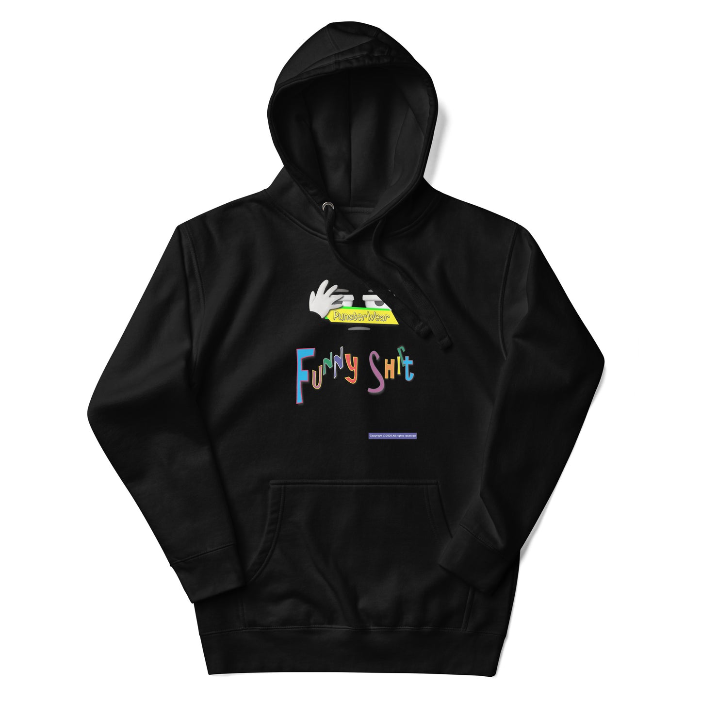 PunsterWear Funny Shi(r)t Logo (Top)  | Unisex Premium Pullover Hoodie
