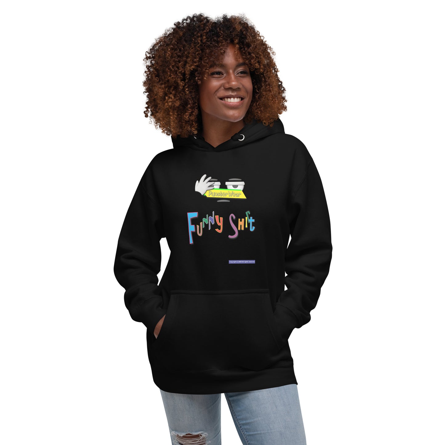 PunsterWear Funny Shi(r)t Logo (Top)  | Unisex Premium Pullover Hoodie