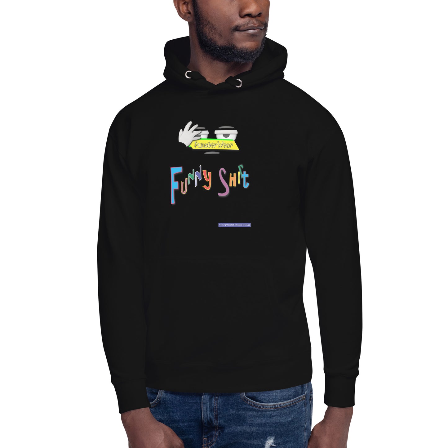 PunsterWear Funny Shi(r)t Logo (Top)  | Unisex Premium Pullover Hoodie