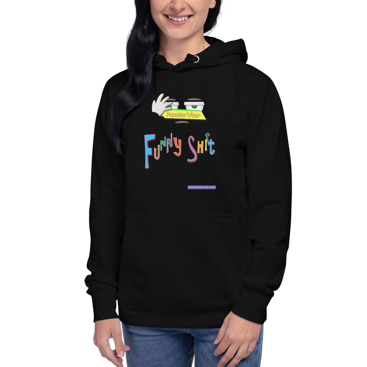 PunsterWear Funny Shi(r)t Logo (Top)  | Unisex Premium Pullover Hoodie