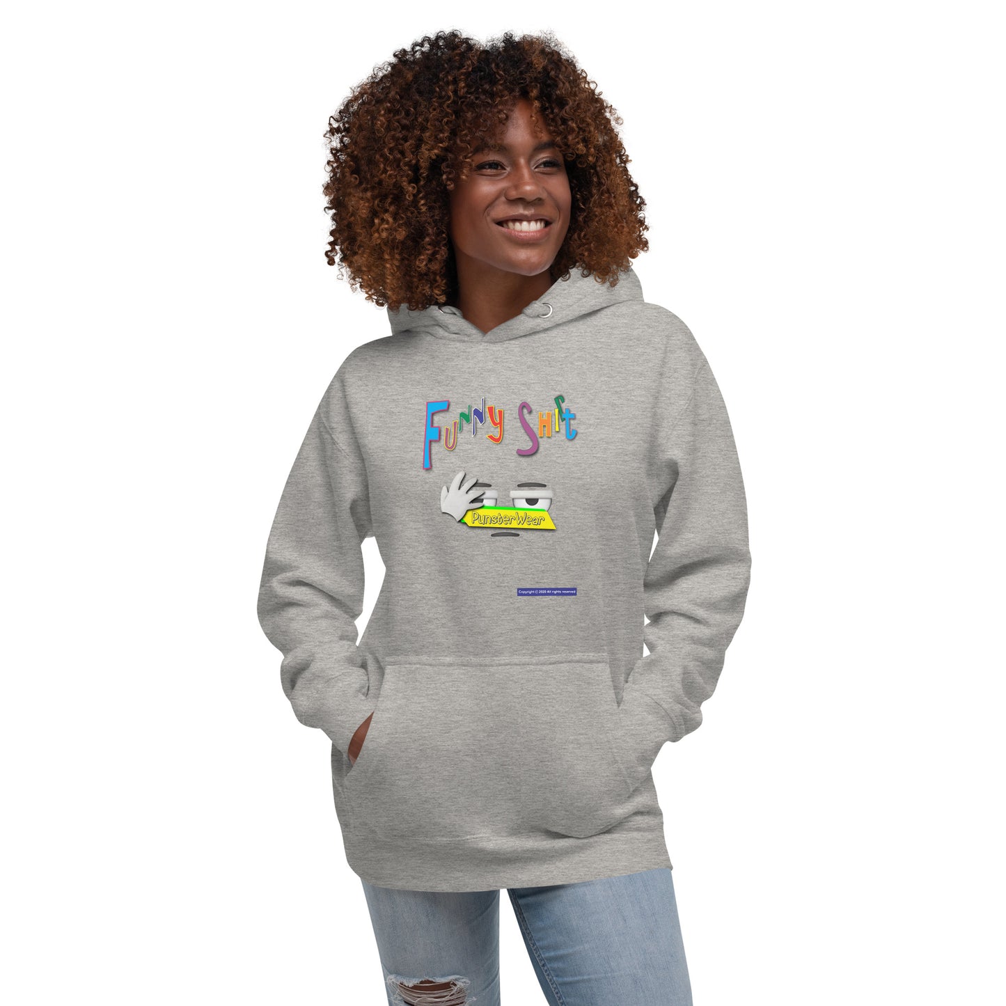 PunsterWear Funny Shi(r)t Logo (Bottom)  |  Unisex Premium Pullover Hoodie