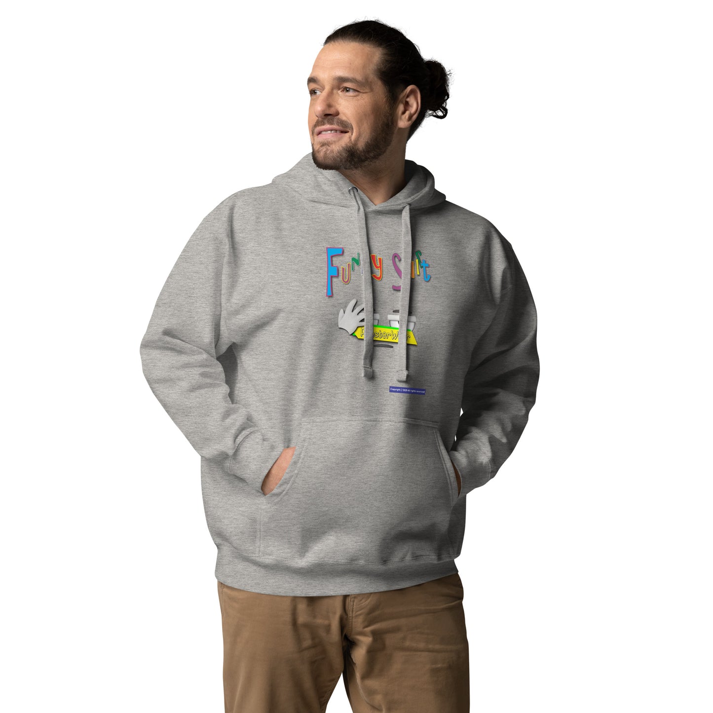PunsterWear Funny Shi(r)t Logo (Bottom)  |  Unisex Premium Pullover Hoodie