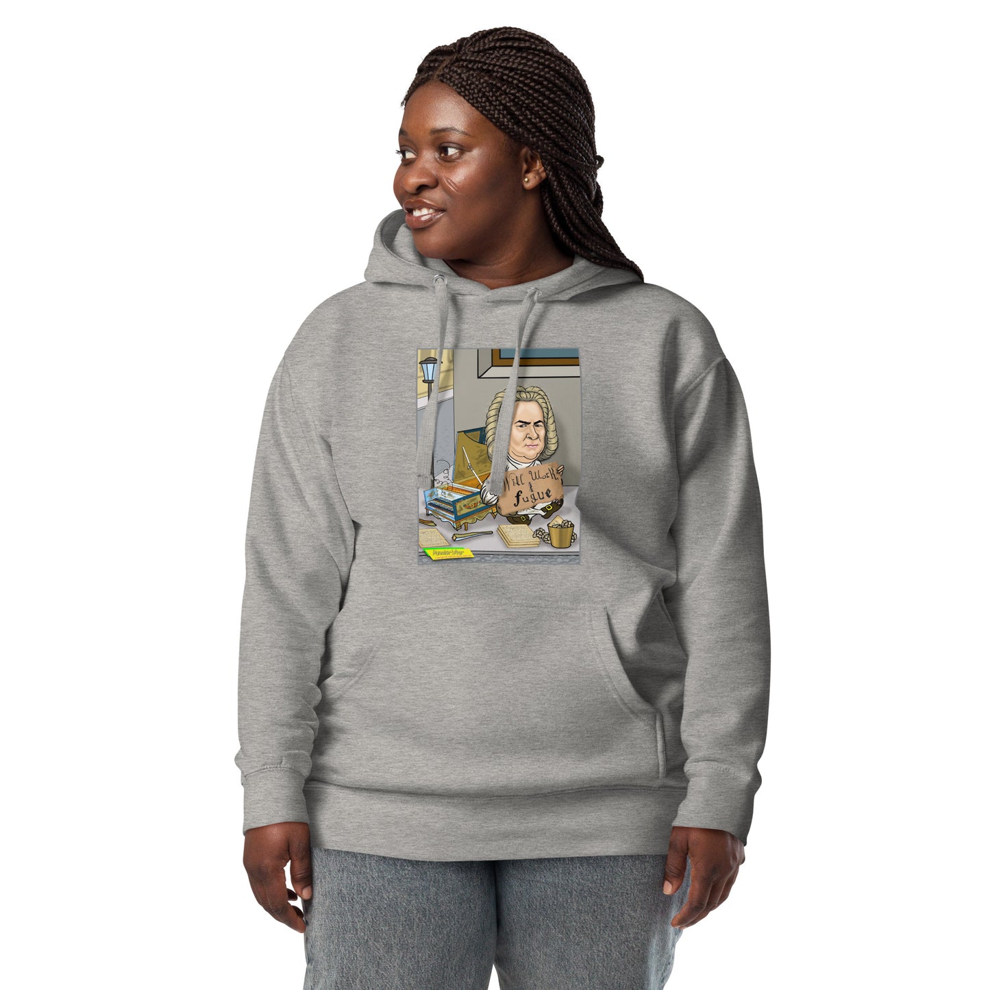 WILL WORK FOR FUGUE | Unisex Premium Pullover Hoodie