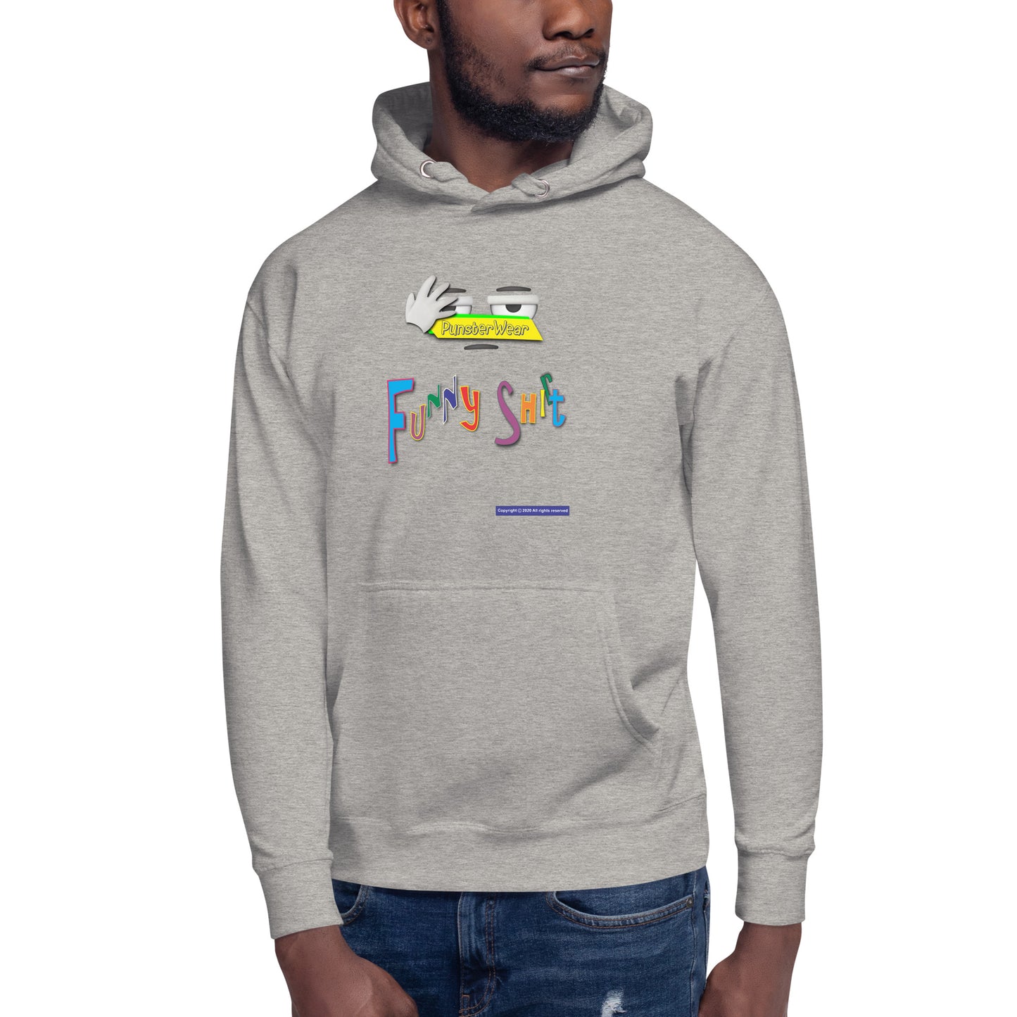 PunsterWear Funny Shi(r)t Logo (Top)  | Unisex Premium Pullover Hoodie