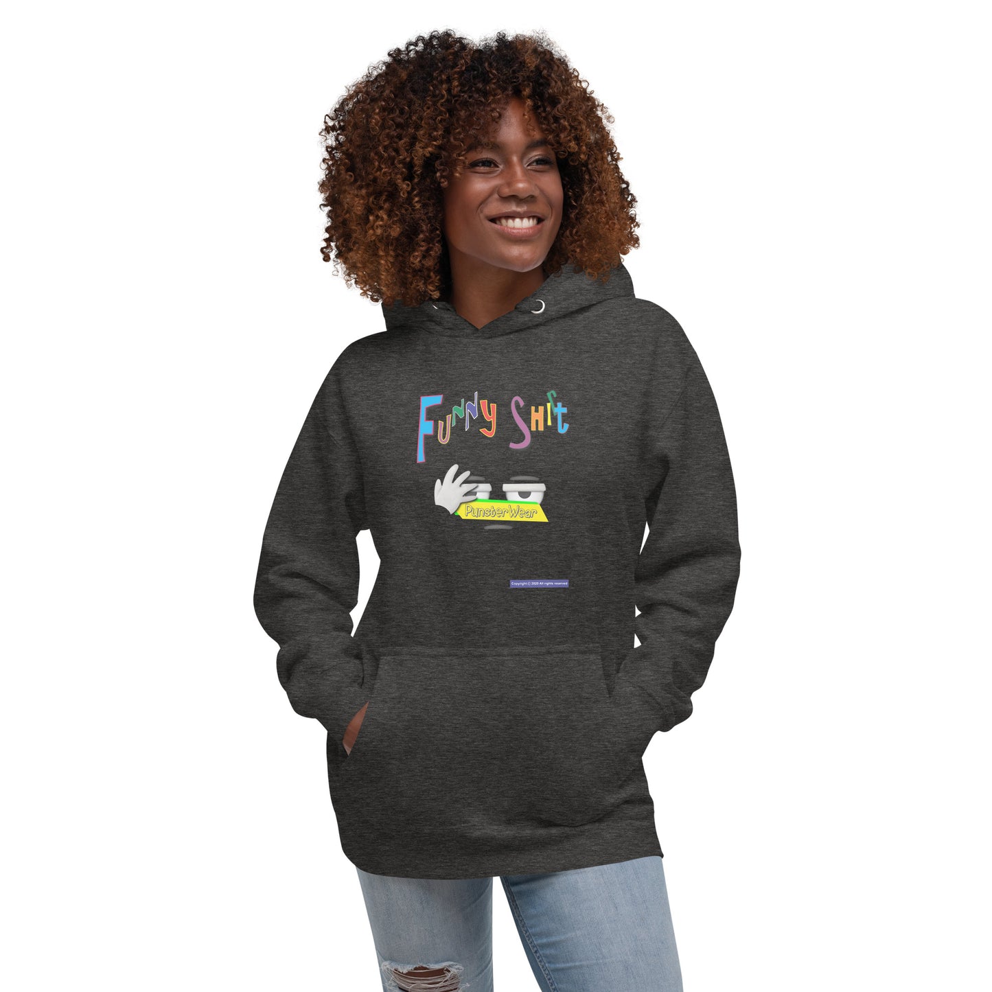 PunsterWear Funny Shi(r)t Logo (Bottom)  |  Unisex Premium Pullover Hoodie
