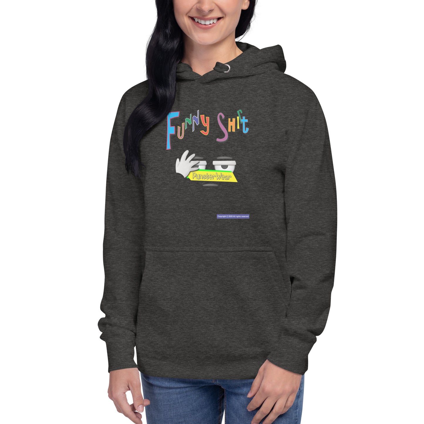 PunsterWear Funny Shi(r)t Logo (Bottom)  |  Unisex Premium Pullover Hoodie