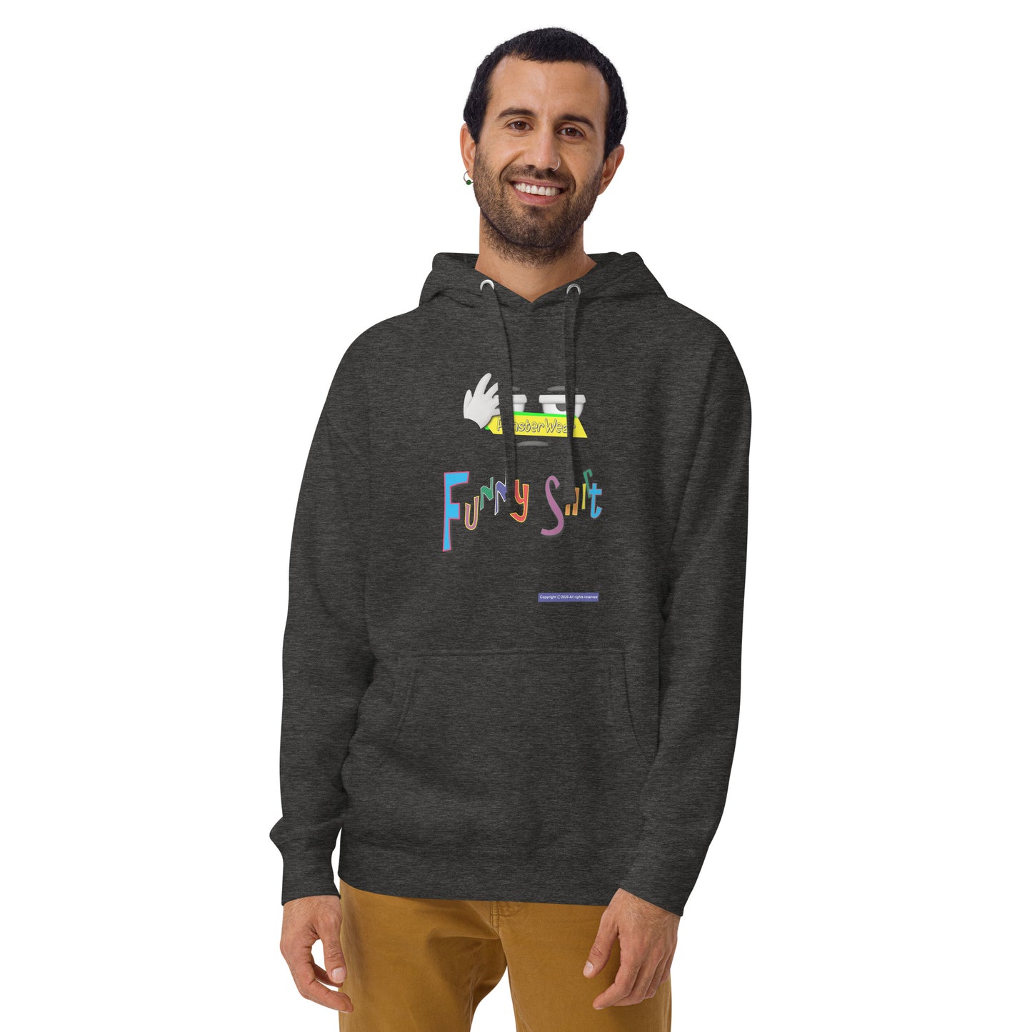 PunsterWear Funny Shi(r)t Logo (Top)  | Unisex Premium Pullover Hoodie
