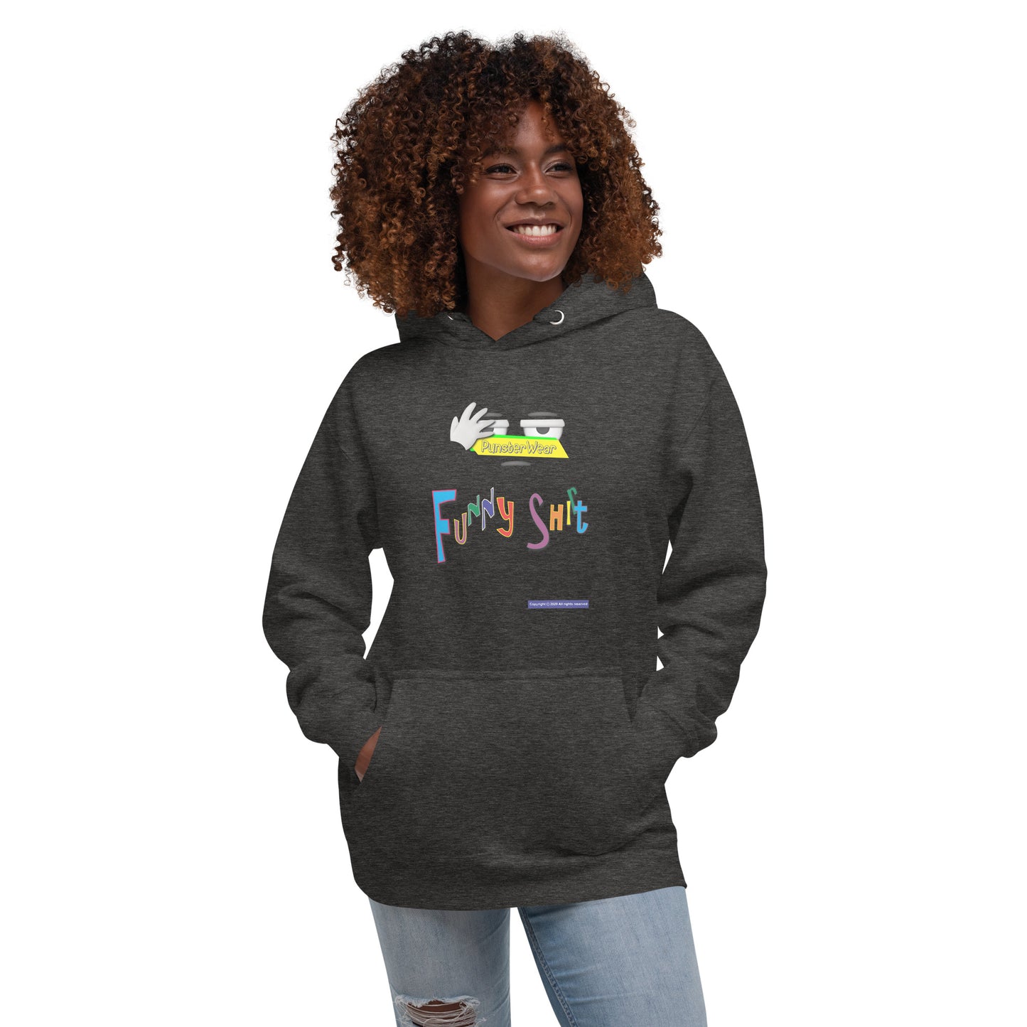 PunsterWear Funny Shi(r)t Logo (Top)  | Unisex Premium Pullover Hoodie