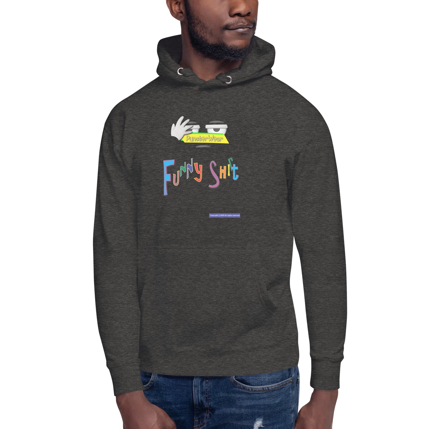 PunsterWear Funny Shi(r)t Logo (Top)  | Unisex Premium Pullover Hoodie