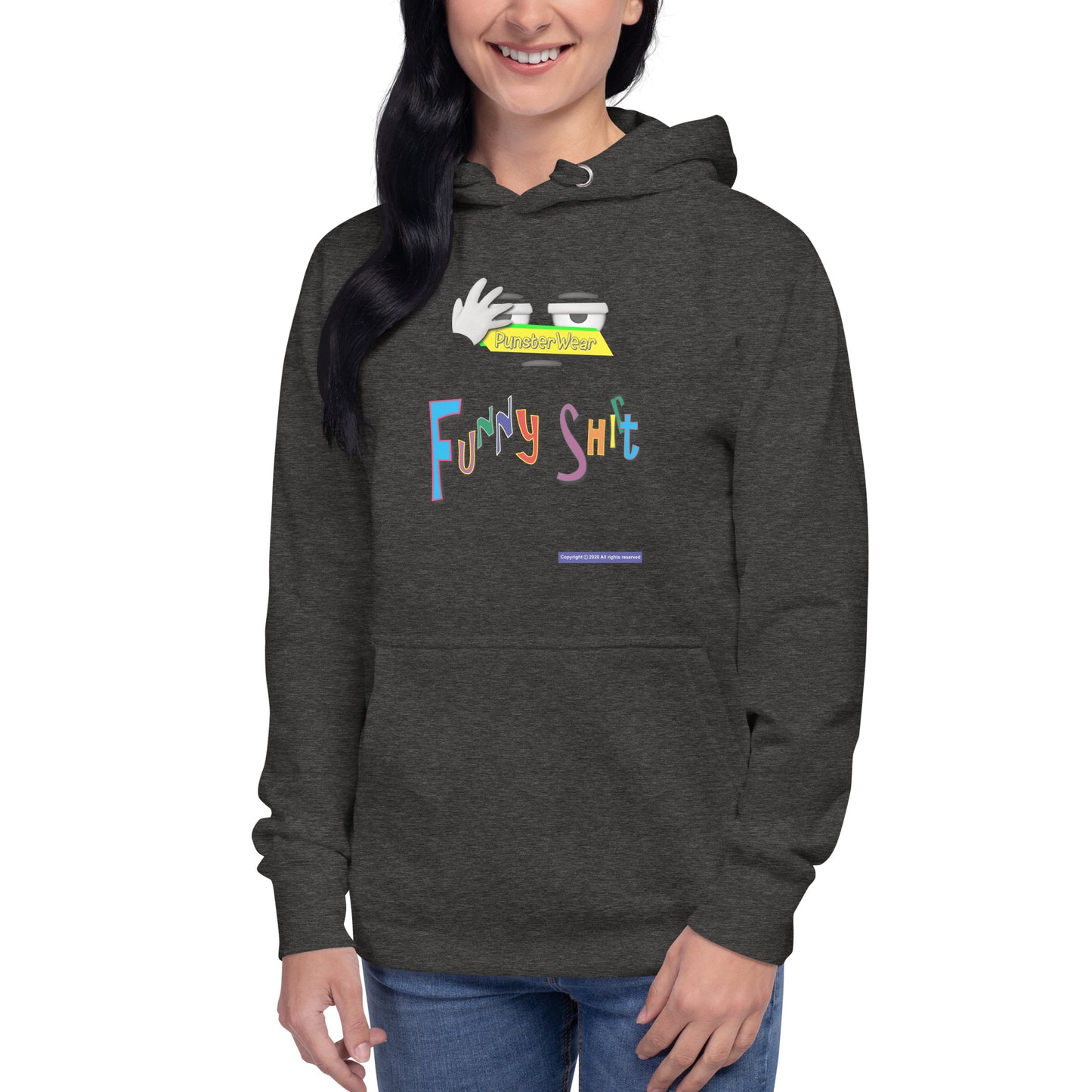 PunsterWear Funny Shi(r)t Logo (Top)  | Unisex Premium Pullover Hoodie