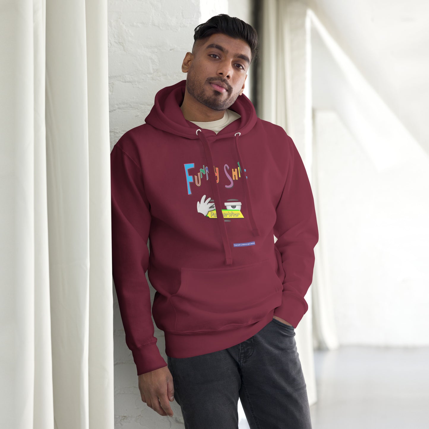 PunsterWear Funny Shi(r)t Logo (Bottom)  |  Unisex Premium Pullover Hoodie