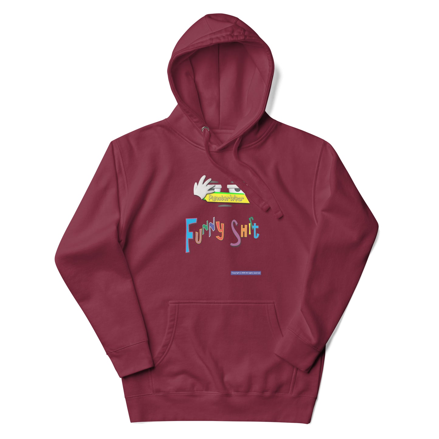 PunsterWear Funny Shi(r)t Logo (Top)  | Unisex Premium Pullover Hoodie