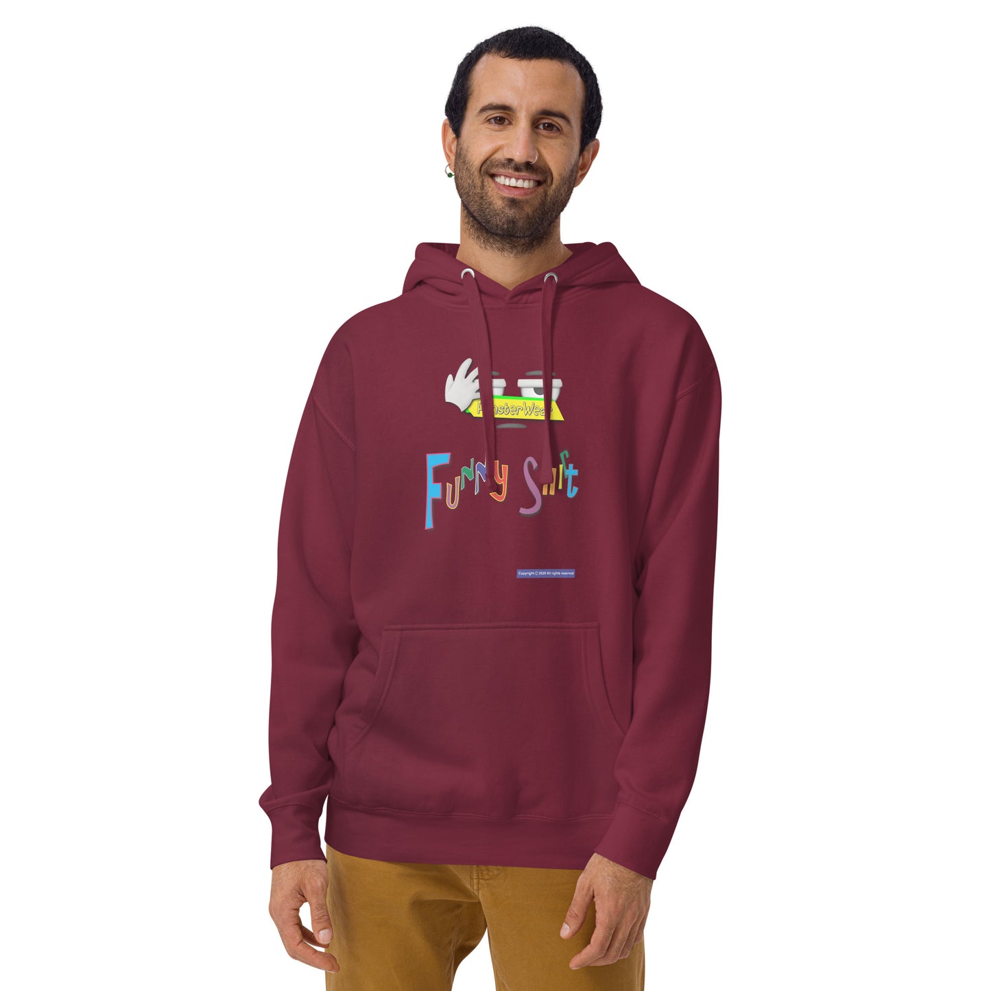 PunsterWear Funny Shi(r)t Logo (Top)  | Unisex Premium Pullover Hoodie