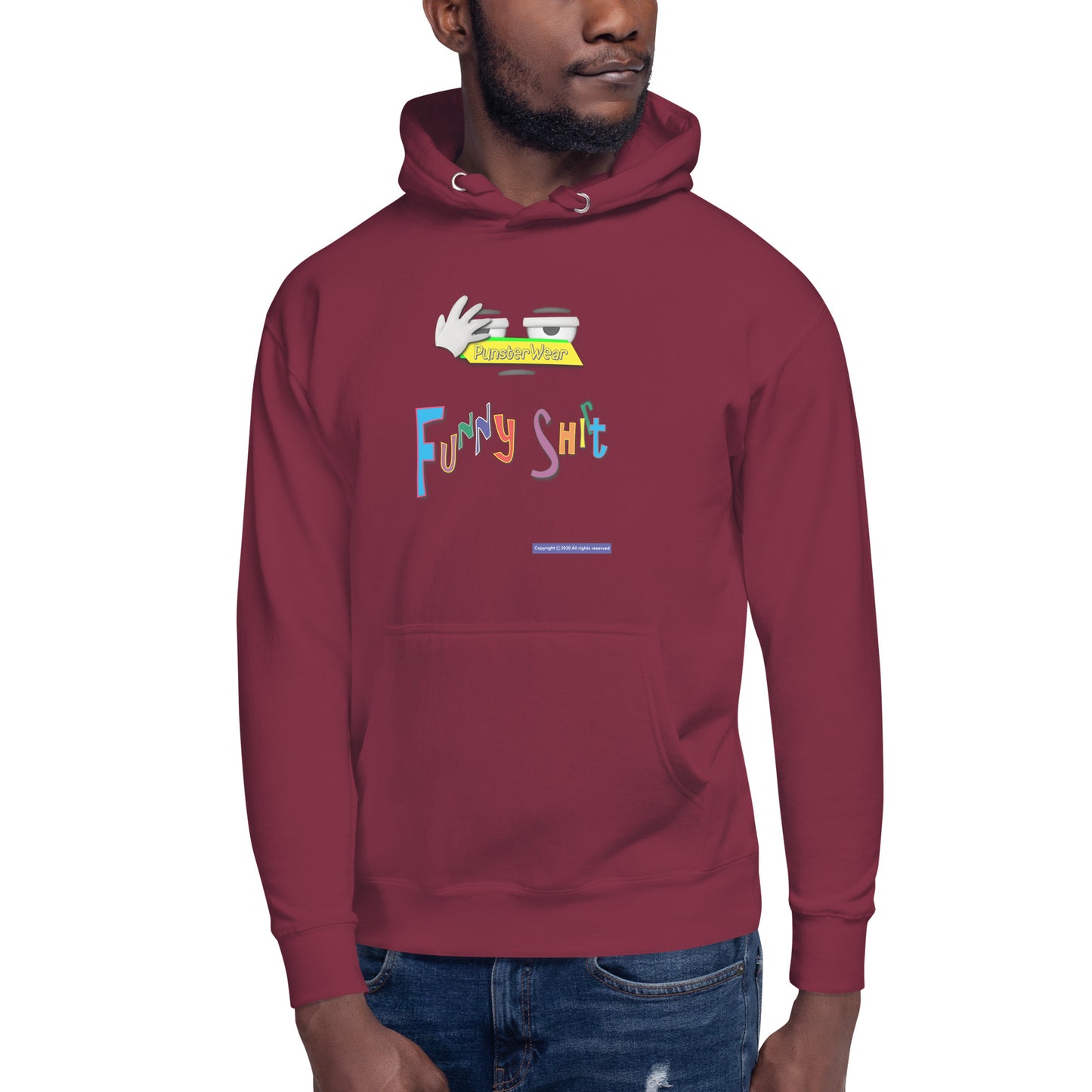 PunsterWear Funny Shi(r)t Logo (Top)  | Unisex Premium Pullover Hoodie