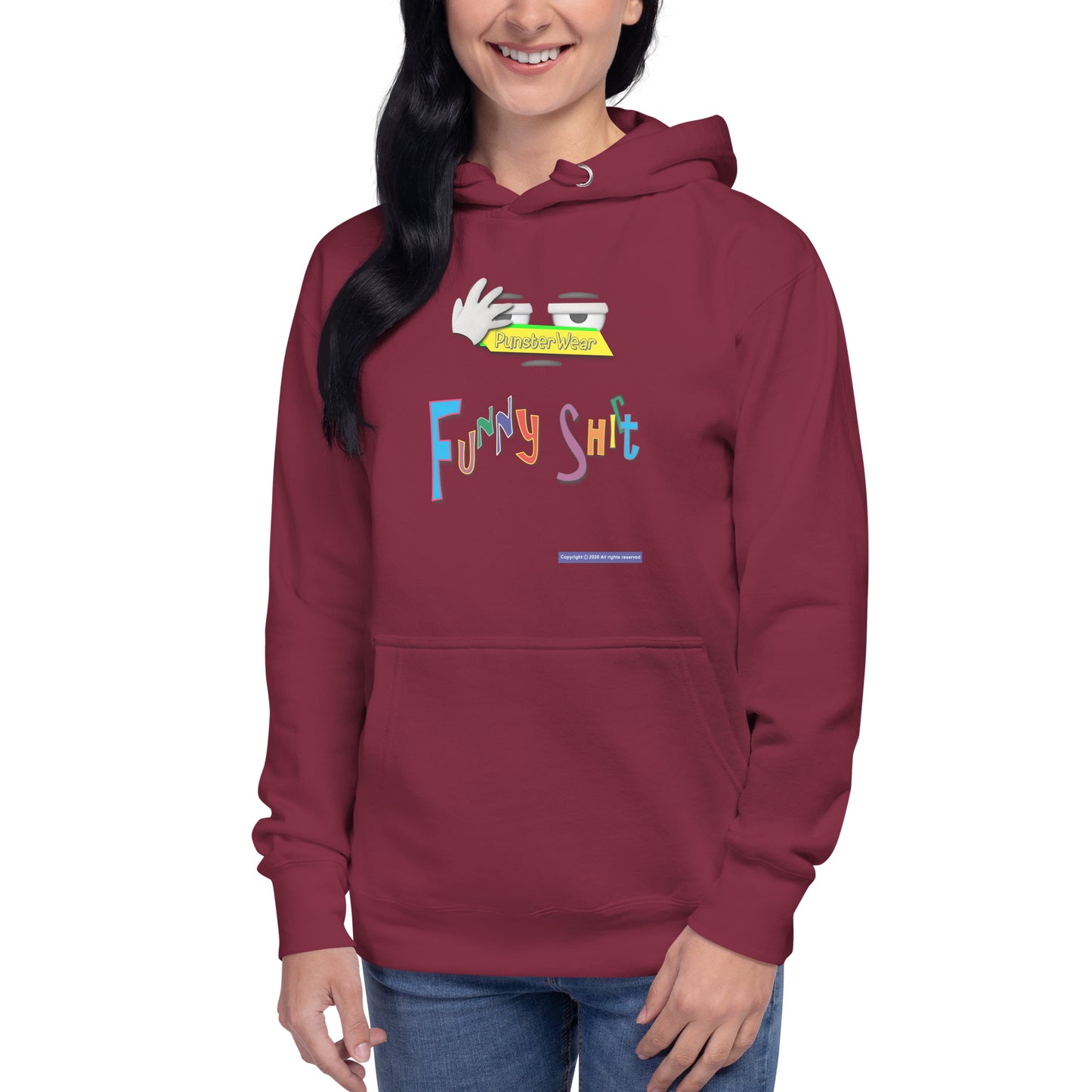 PunsterWear Funny Shi(r)t Logo (Top)  | Unisex Premium Pullover Hoodie