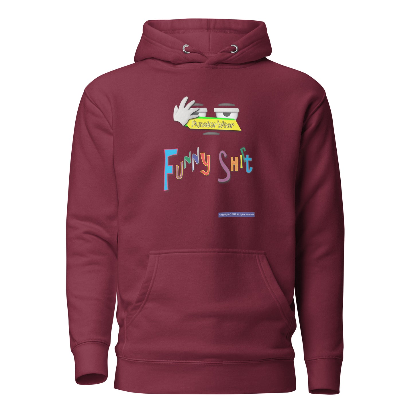 PunsterWear Funny Shi(r)t Logo (Top)  | Unisex Premium Pullover Hoodie