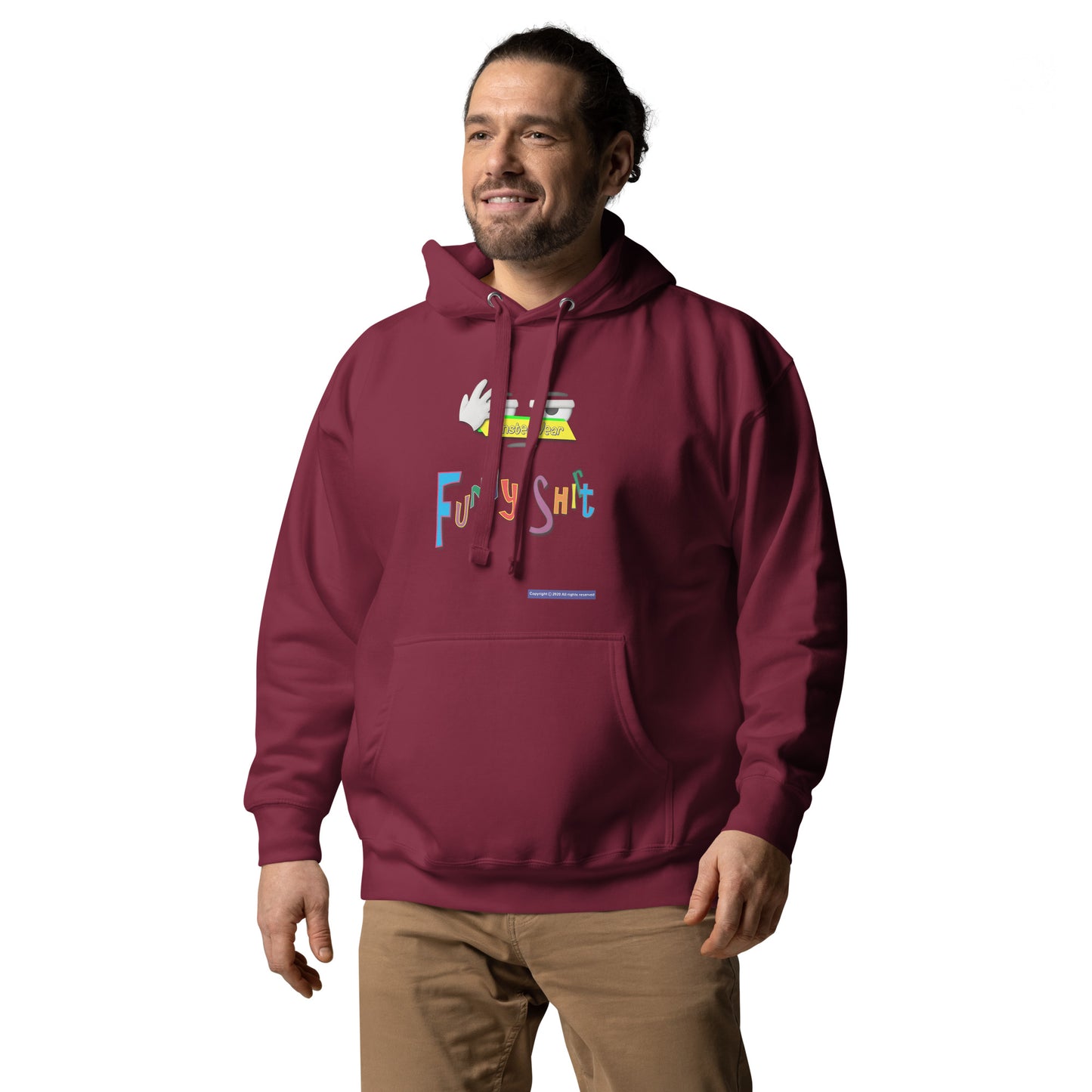 PunsterWear Funny Shi(r)t Logo (Top)  | Unisex Premium Pullover Hoodie