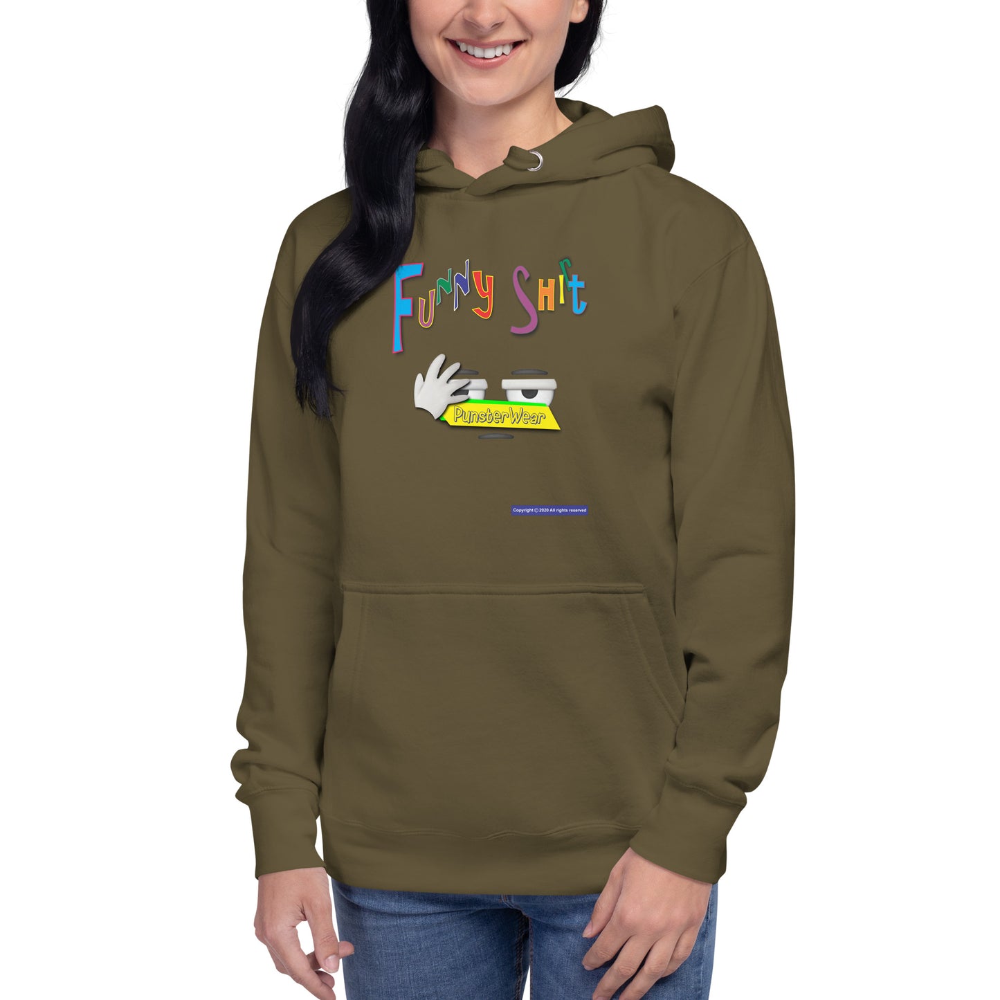 PunsterWear Funny Shi(r)t Logo (Bottom)  |  Unisex Premium Pullover Hoodie