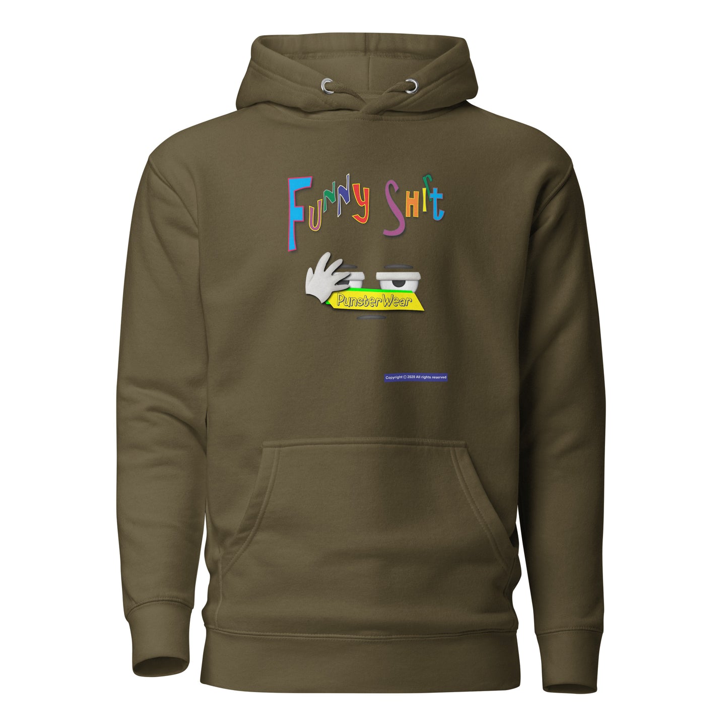 PunsterWear Funny Shi(r)t Logo (Bottom)  |  Unisex Premium Pullover Hoodie
