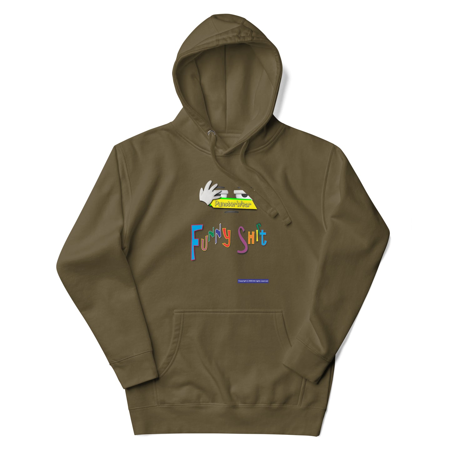 PunsterWear Funny Shi(r)t Logo (Top)  | Unisex Premium Pullover Hoodie