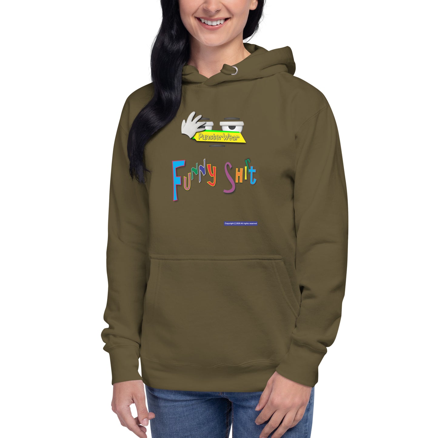 PunsterWear Funny Shi(r)t Logo (Top)  | Unisex Premium Pullover Hoodie