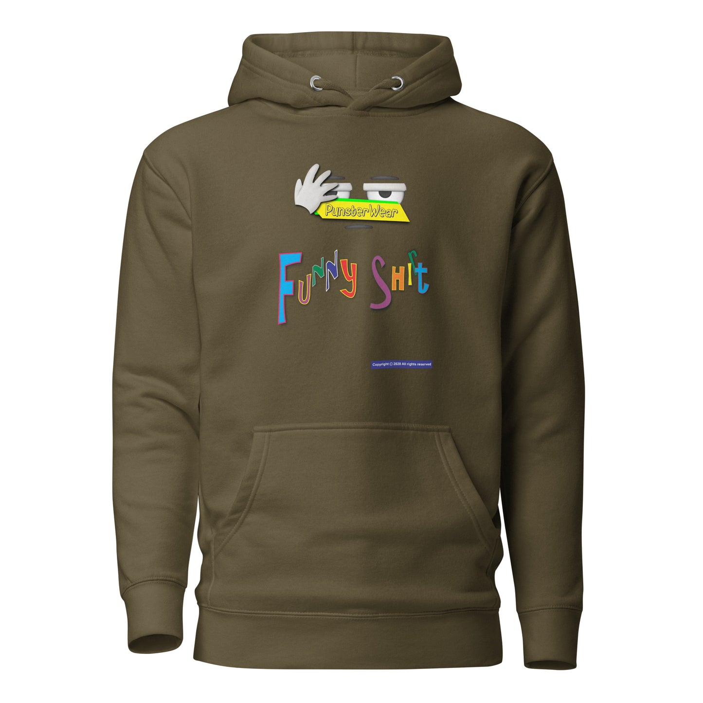 PunsterWear Funny Shi(r)t Logo (Top)  | Unisex Premium Pullover Hoodie