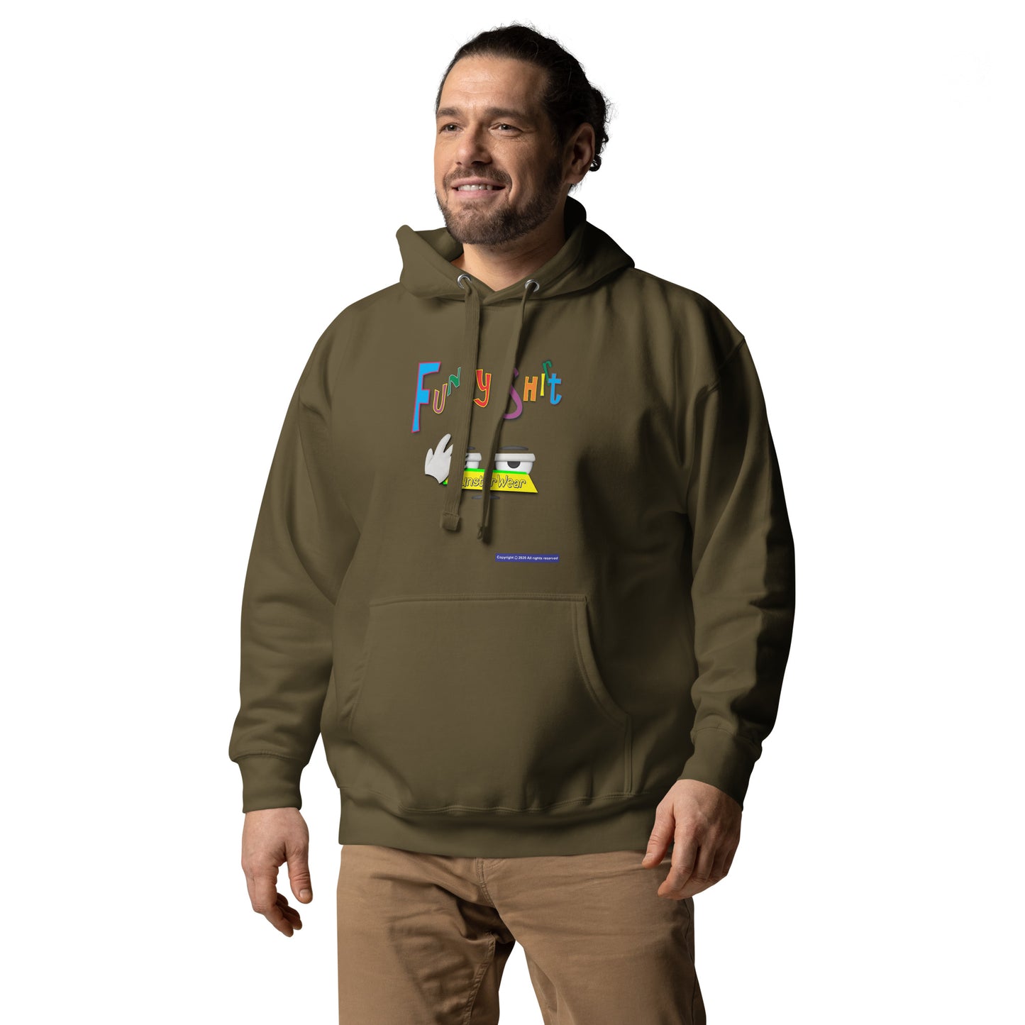 PunsterWear Funny Shi(r)t Logo (Bottom)  |  Unisex Premium Pullover Hoodie