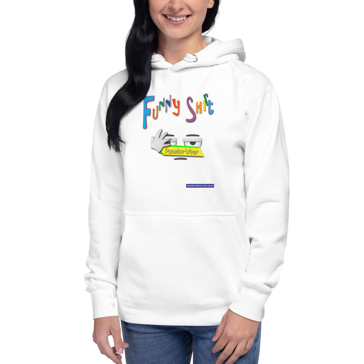 PunsterWear Funny Shi(r)t Logo (Bottom)  |  Unisex Premium Pullover Hoodie