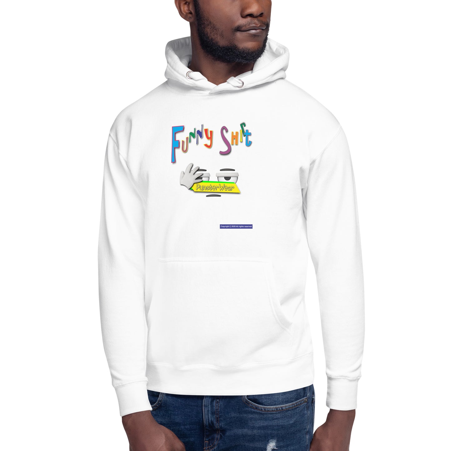 PunsterWear Funny Shi(r)t Logo (Bottom)  |  Unisex Premium Pullover Hoodie