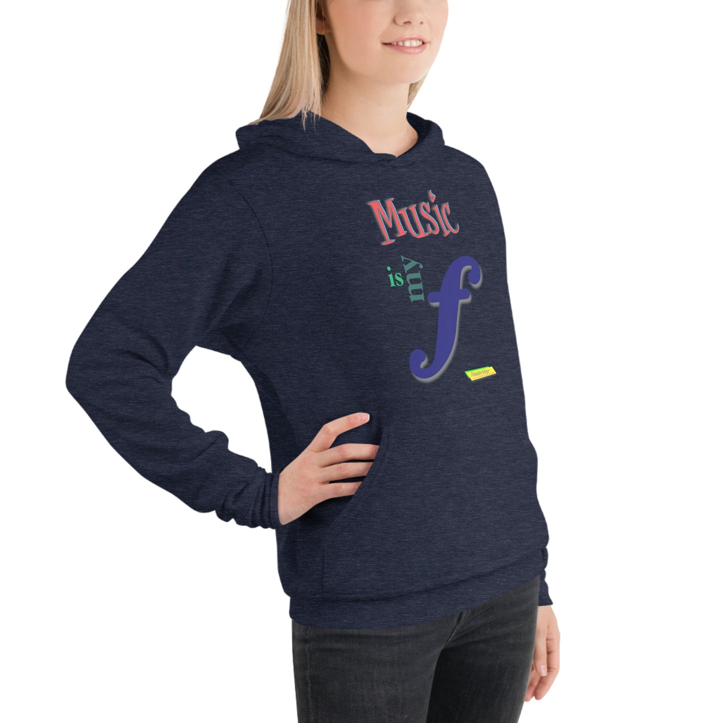 MUSIC IS MY F (FORTE)  |  Unisex Midweight Fleece Pullover Hoodie