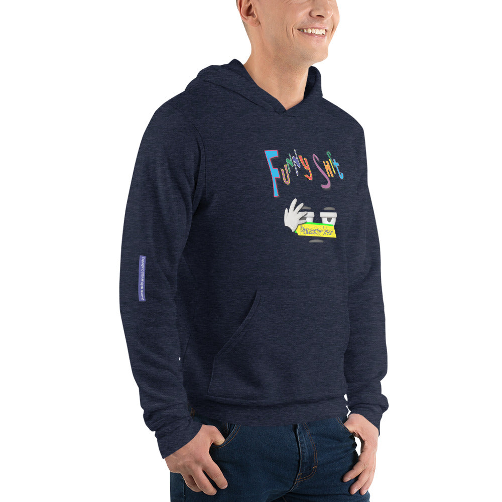 PunsterWear Funny Shi(r)t Logo (Bottom)  |  Unisex Midweight Fleece Pullover Hoodie
