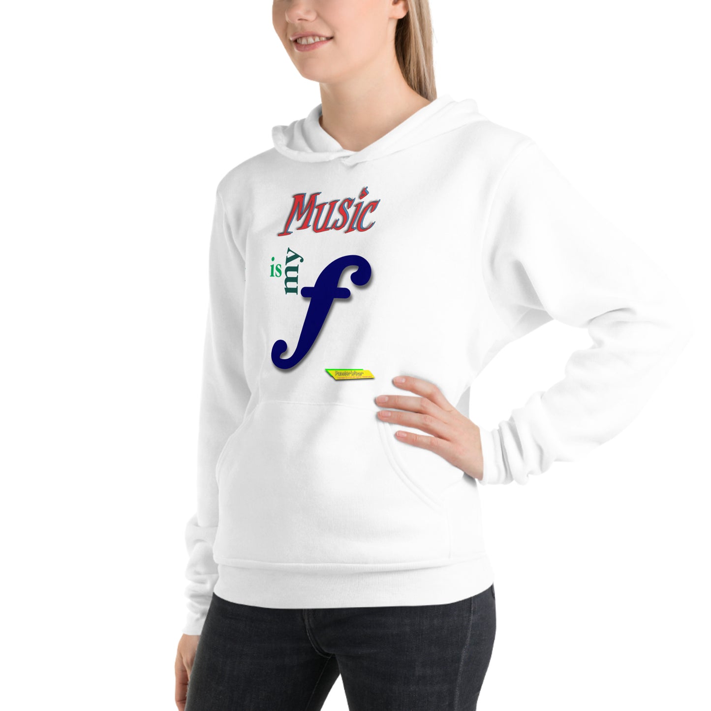 MUSIC IS MY F (FORTE)  |  Unisex Midweight Fleece Pullover Hoodie