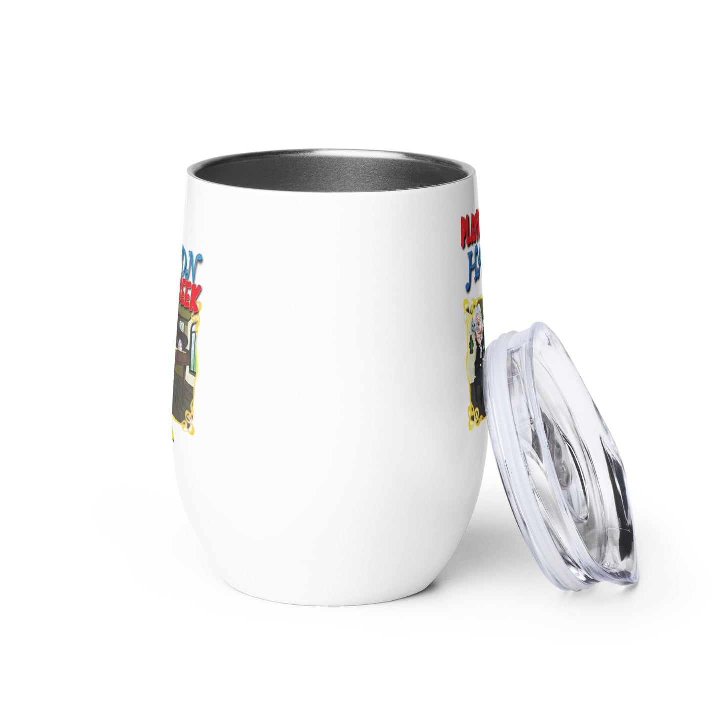 PLAYING HAYDN SEEK  |  Stainless Steel Wine Tumbler, 12oz