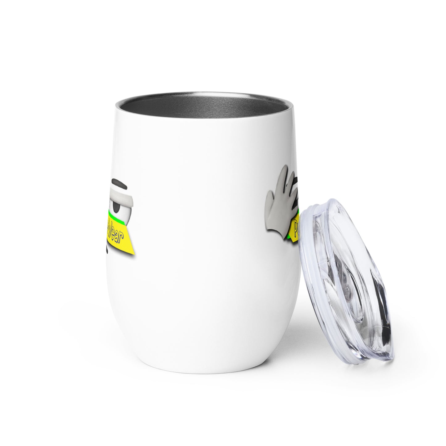 PunsterWear Logo  |  Stainless Steel Wine Tumbler, 12oz