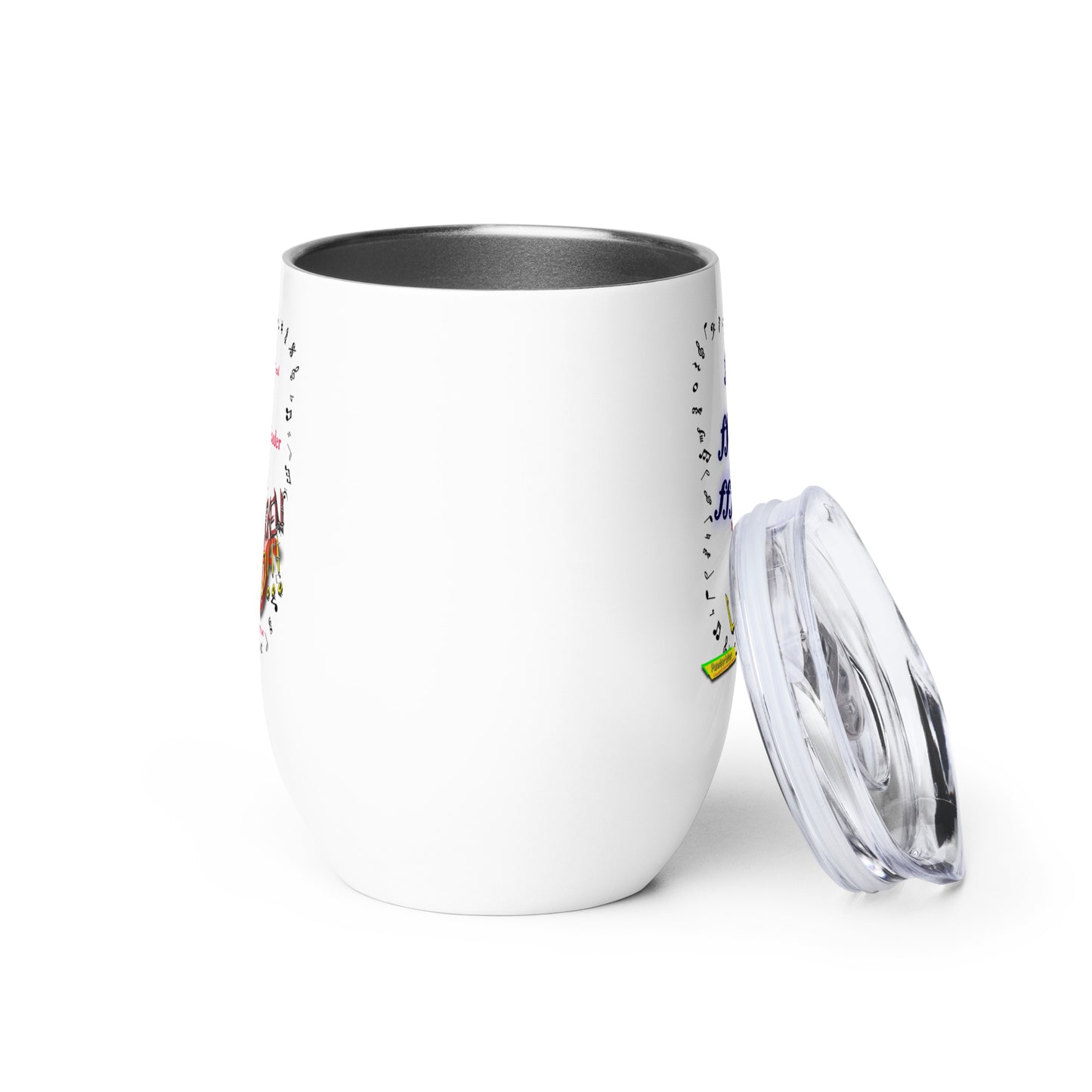 Triple Forte (FFF)-FRICKEN LOUD  |  Stainless Steel Wine Tumbler, 12oz