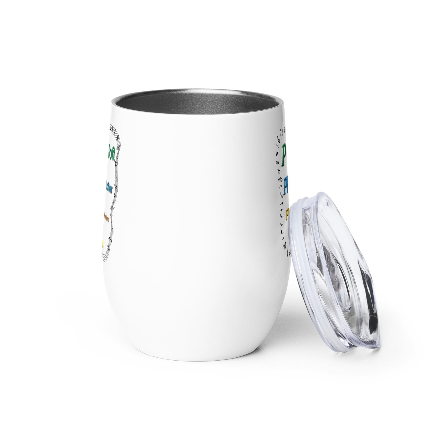 Triple Pianissimo (PPP)-JUST PRETEND  |  Stainless Steel Wine Tumbler, 12oz