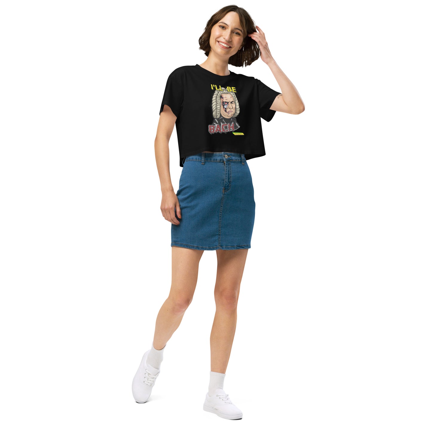 I'LL BE BACH  |  Women's Crop Top Crew Neck t-shirt