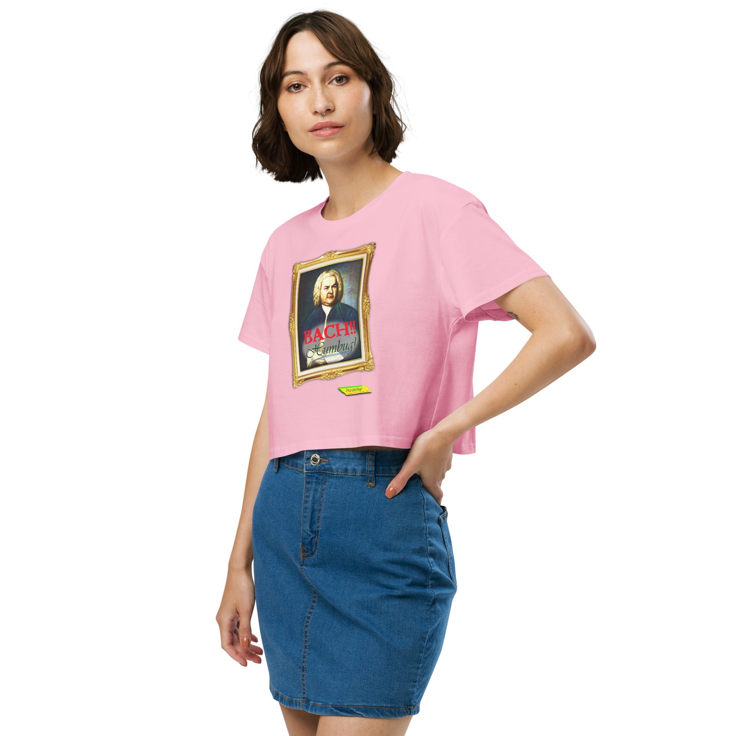BACH! HUMBUG!!  |  Women's Crop Top Crew Neck t-shirt