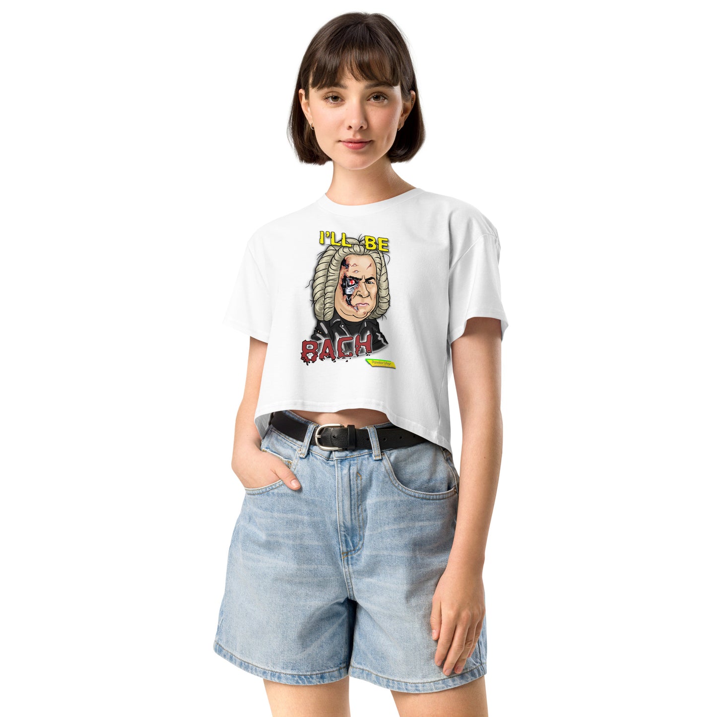 I'LL BE BACH  |  Women's Crop Top Crew Neck t-shirt