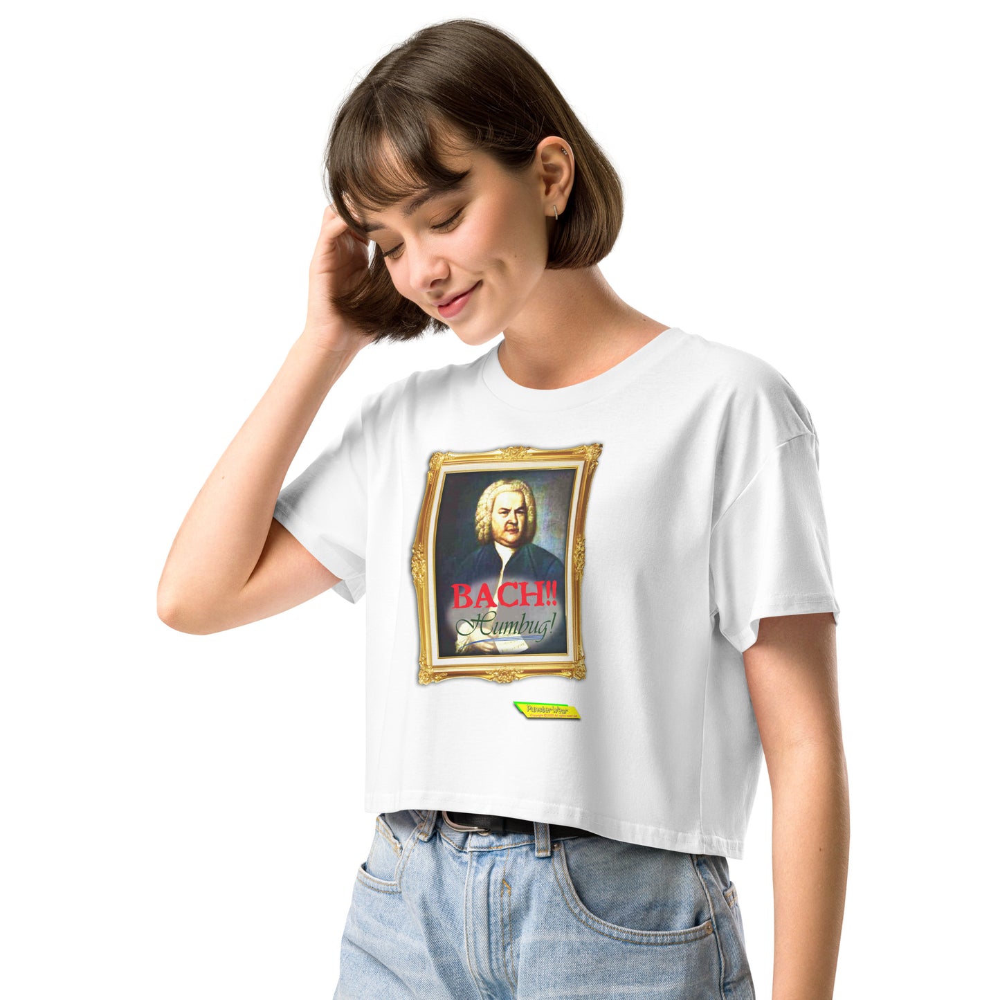 BACH! HUMBUG!!  |  Women's Crop Top Crew Neck t-shirt