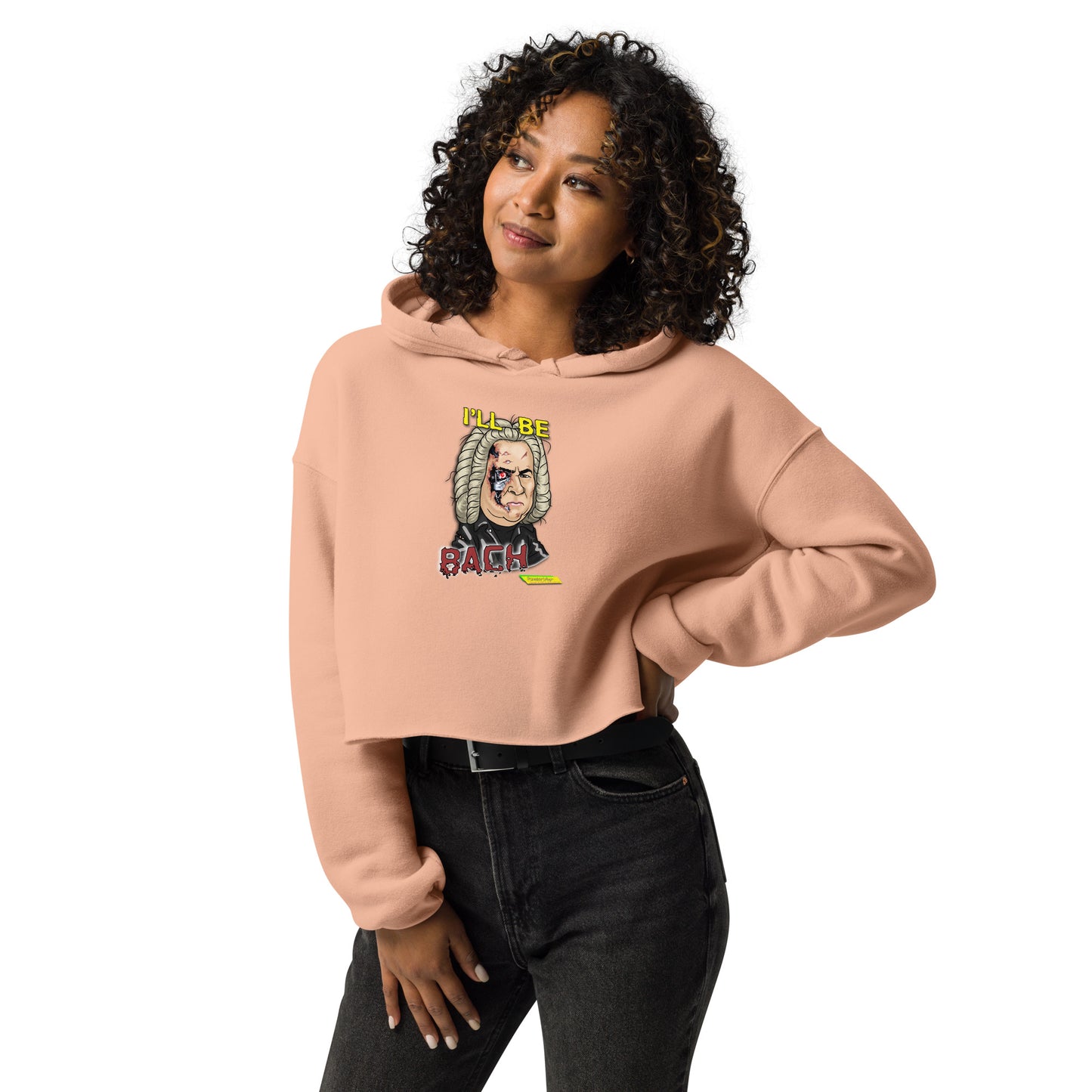 I'LL BE BACH  |  Women's Fleece Crop Top Hoodie
