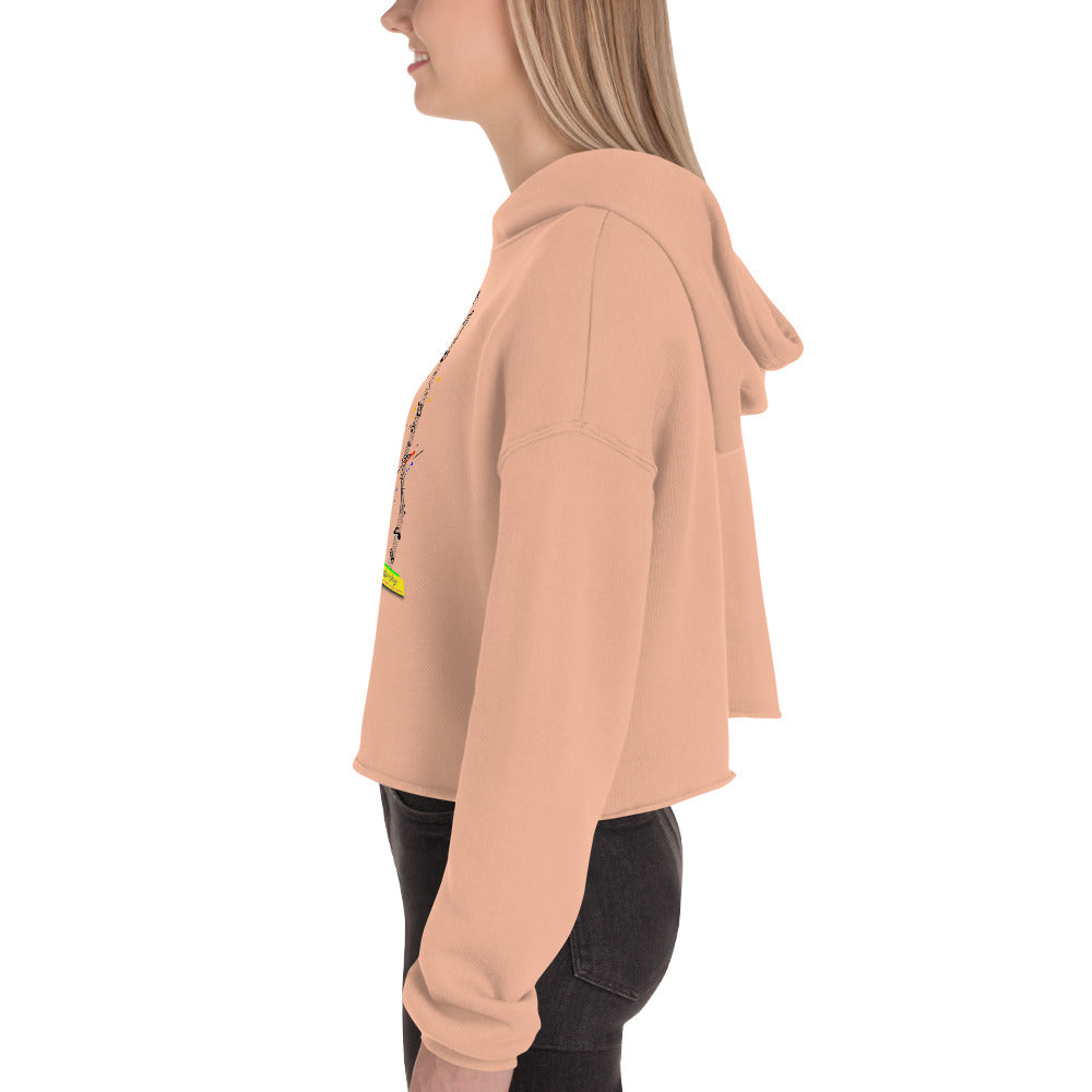 Triple Forte (FFF)-SPLAT  |  Women's Fleece Crop Top Hoodie