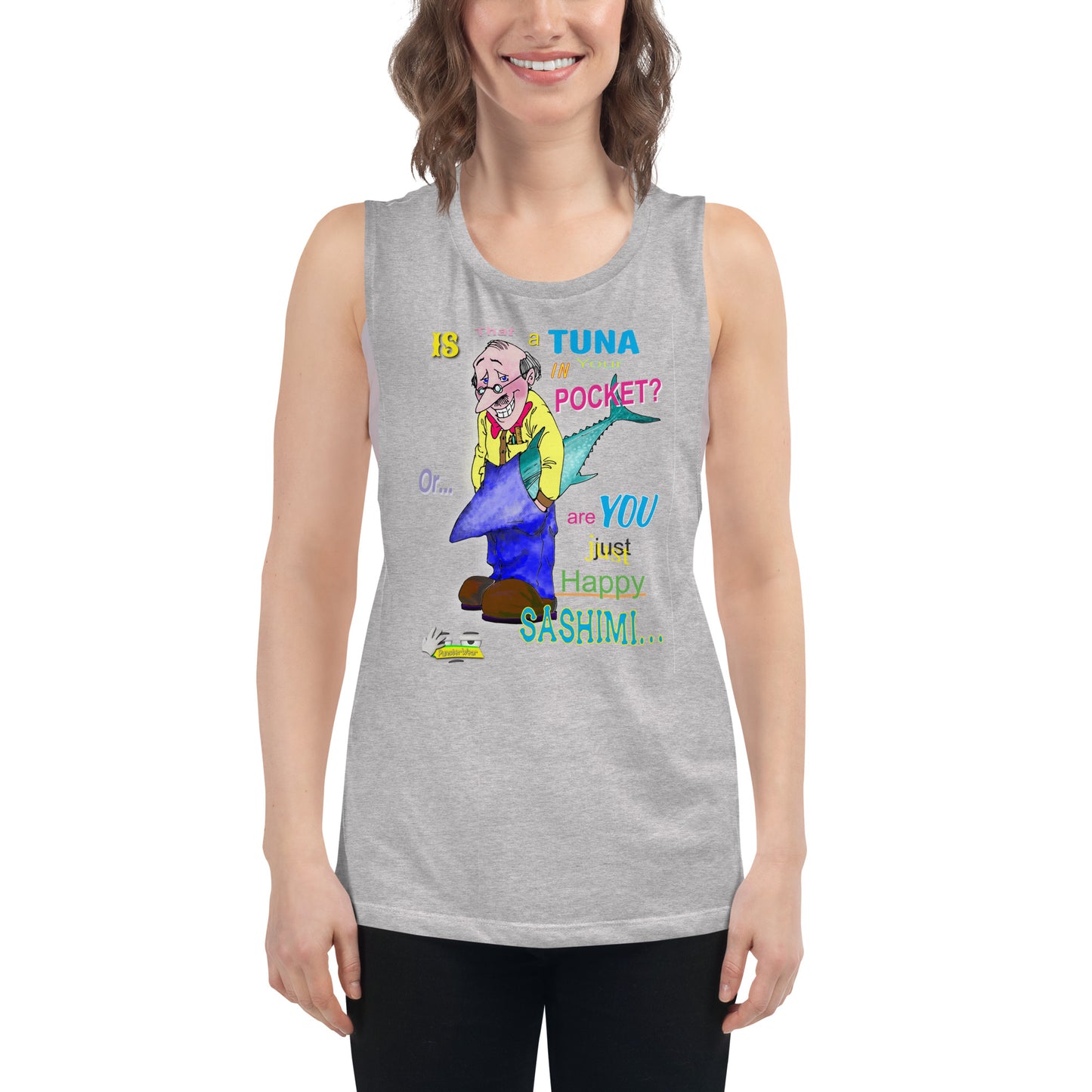 HAPPY SASHIMI  |  Women's Muscle Tank Top