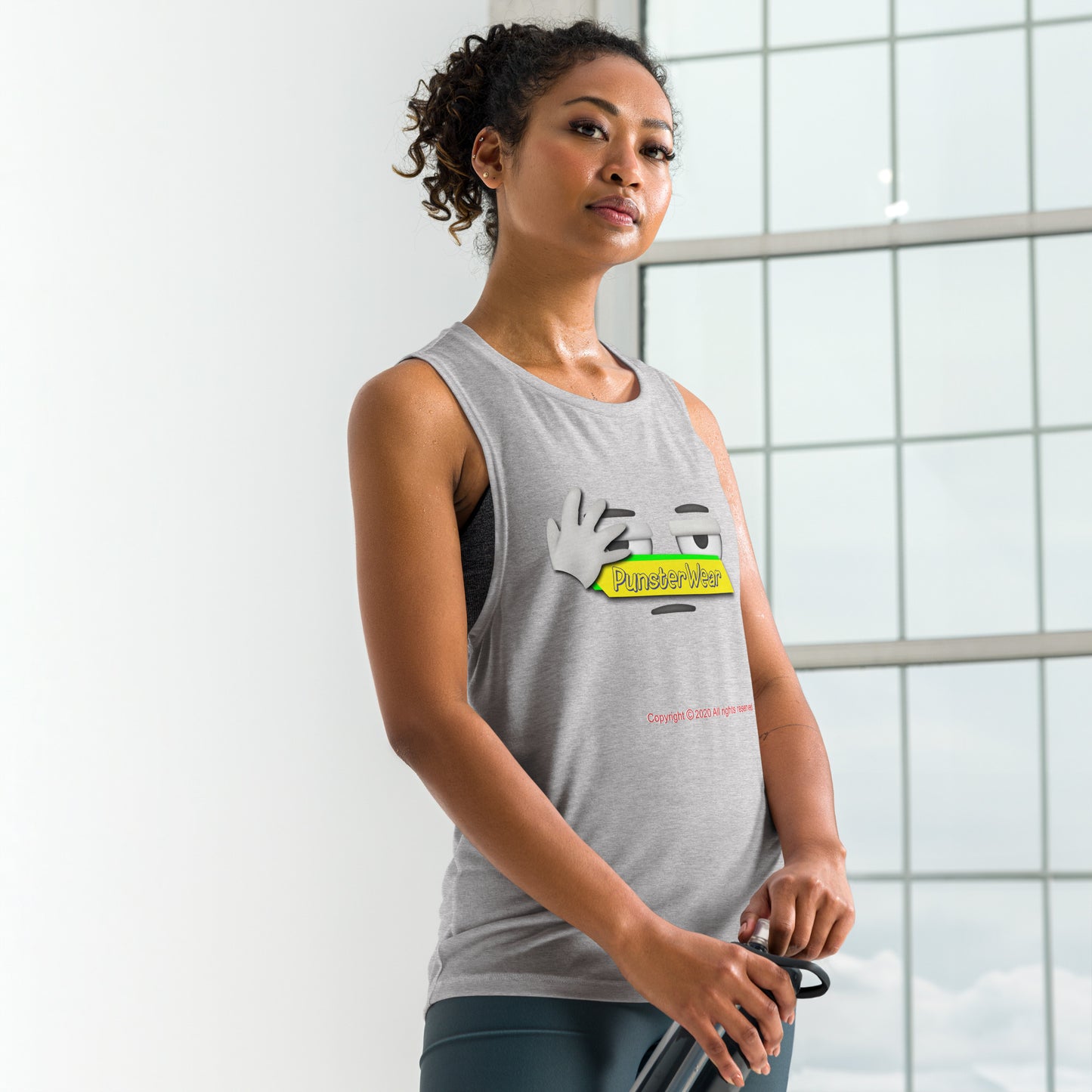 PunsterWear Logo  |  Women's Muscle Tank Top
