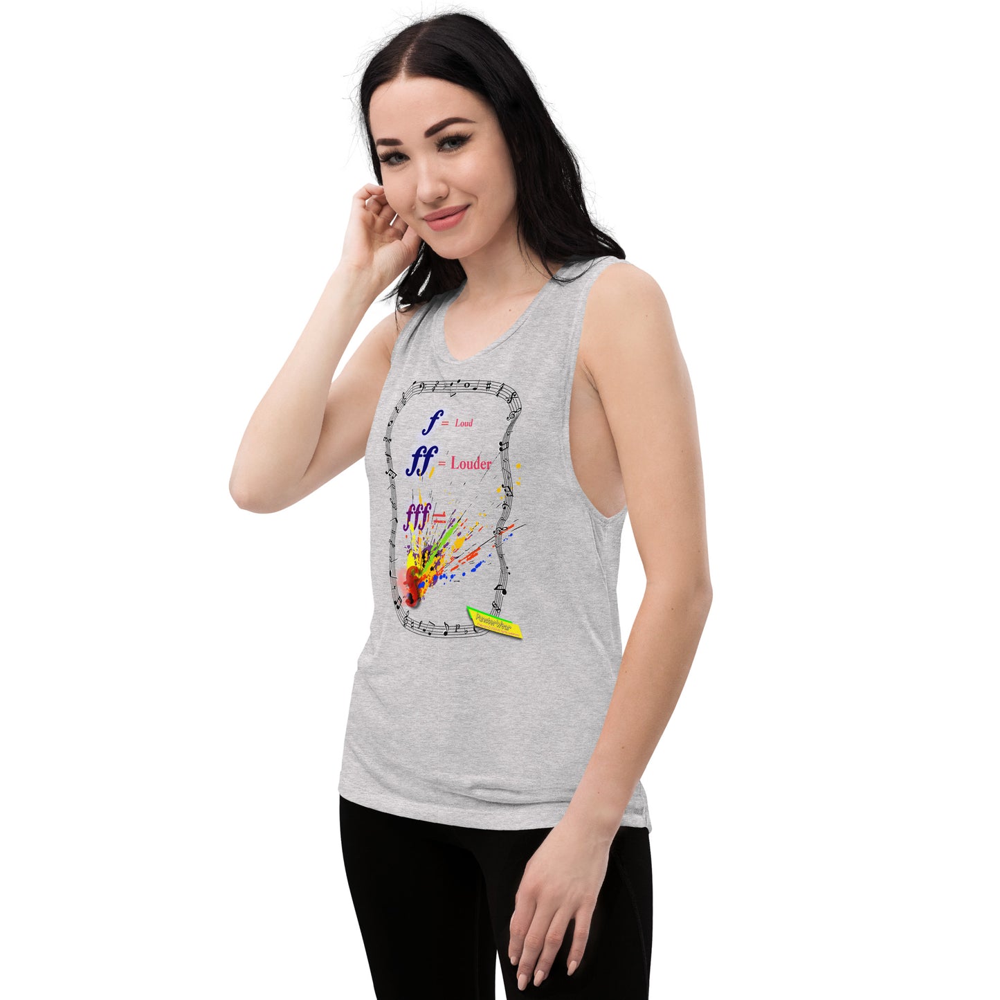 Triple Forte (FFF)-SPLAT  |  Women's Muscle Tank Top