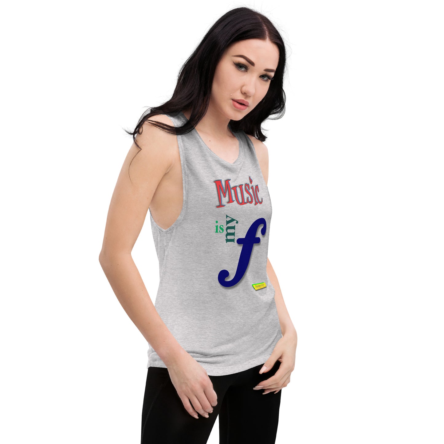 MUSIC IS MY F (FORTE)  |  Women's Muscle Tank Top